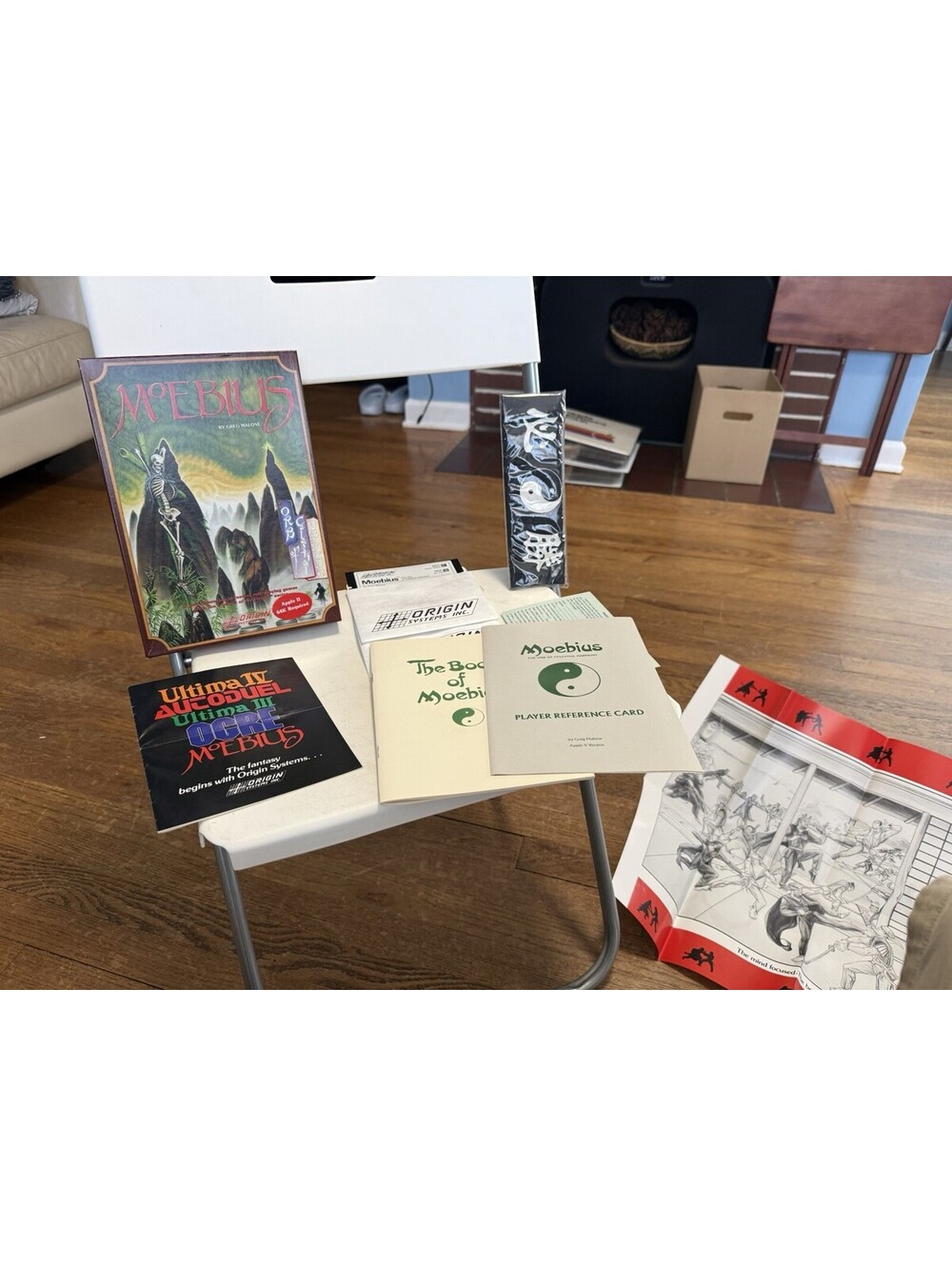 Moebius Commodore 64 Origin Systems Books Poster Game Complete( Untested)